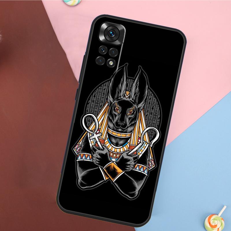 Egypt Nefertiti Anubis Ankh Cover For Xiaomi Redmi Note 13 Pro 14 12 11 9 10 9S 10S 11S 12S Redmi 10C 12C 13C 14C Case