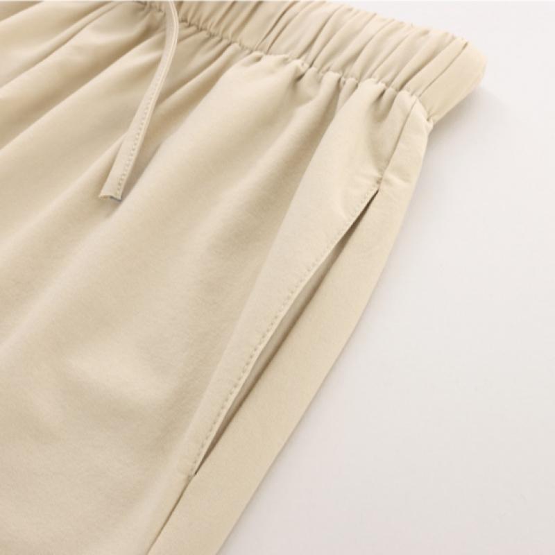 Shop Women Banding String Span Short Pants Beige Pic Wpt 1535