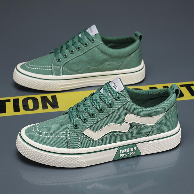 Fashion Student Running Solid ShoesWomen Vulcanized Ladies Lace-up Casual Breathable Walking Canvas Sneakers Spring Summer New Style Men