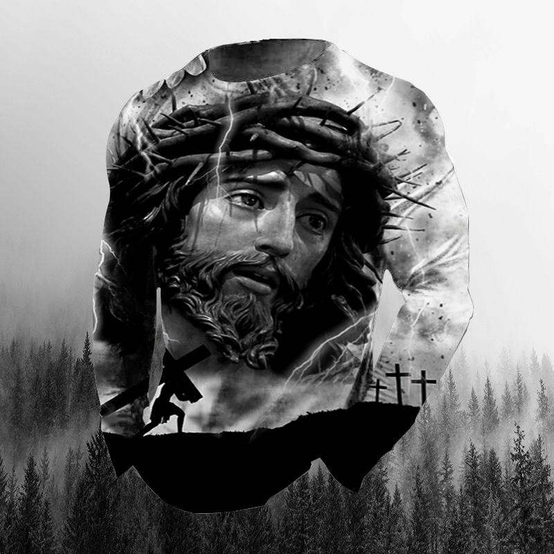 

Мужские топы с круглым вырезом и длинными рукавами, футболка с принтом, повседневная модная мужская осенняя футболка с длинными рукавами в стиле ретро для повседневной улицы.