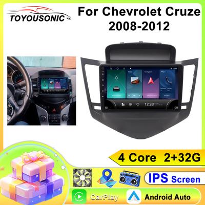 Android Car Radio For Chevrolet Cruze 2008-2012 2 Din Multimedia Player 4G WIFI GPS Carplay Head Unit Auto Stereo