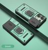 For Xiaomi Redmi Note 13 4G Case Slide Camera Phone Case Xiaomi Redmi Note 13 Pro 4G Cover Armor PC Shockproof Metal Stand Cover