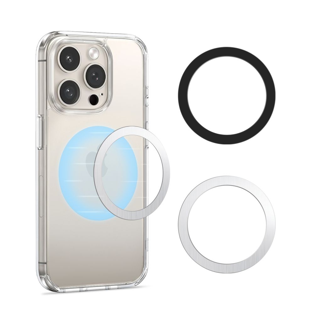 Tech-Protect Mmp-110 2In1 Magnetic Magsafe Ring Silver & Black