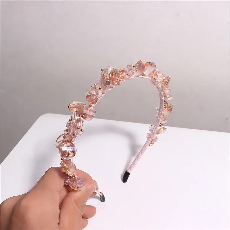 Korean Dongdaemun Luxury Crystal Hairpin French Style Elegant Headband For Women Perfect For Banquets Formal Occasions