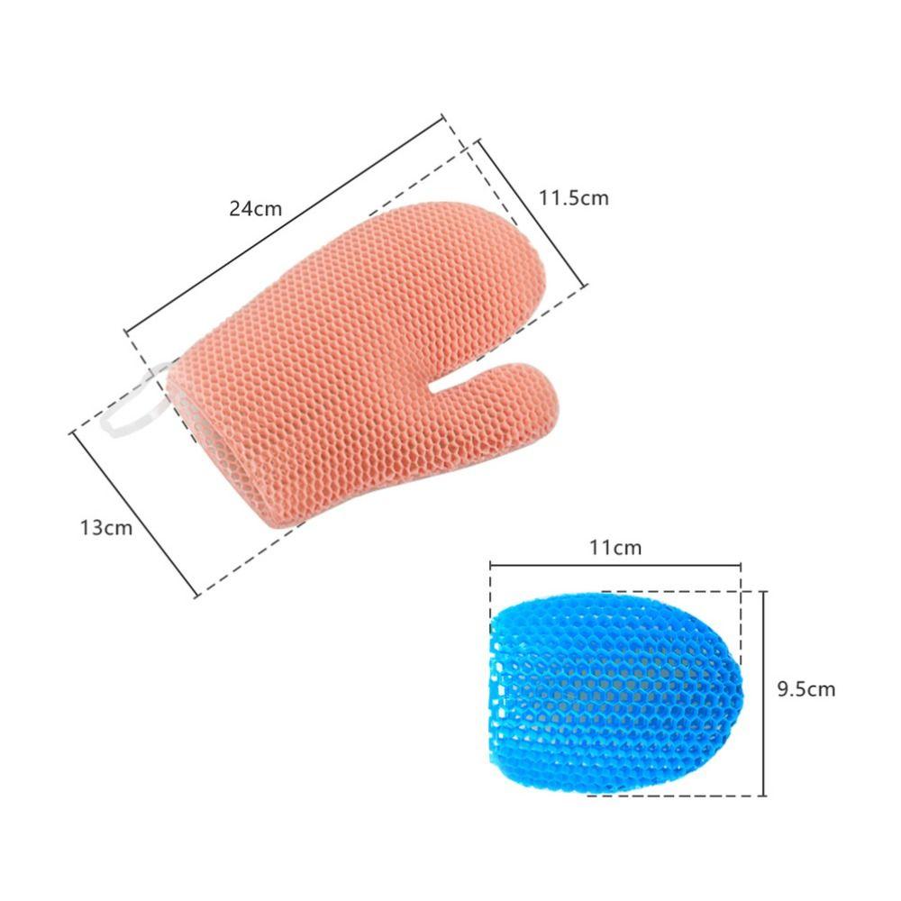 New Honeycomb TPU Shower Gloves Quick Drying Loofah Exfoliating Glove Skin Exfolia Scrubber Sponge Bath Gloves For Bathroom