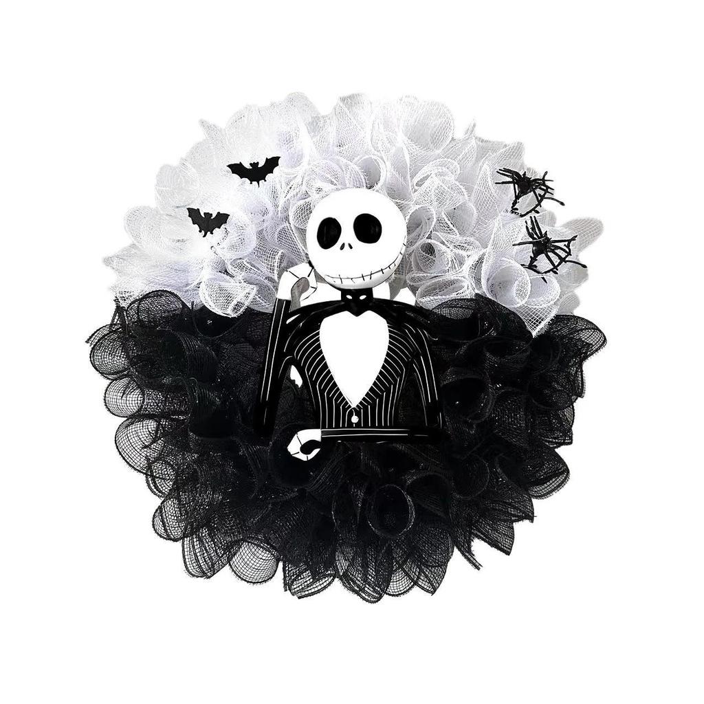 New Halloween Skull Skeleton Holiday Atmosphere Decoration Simulation Corolla Ghost Party Decoration