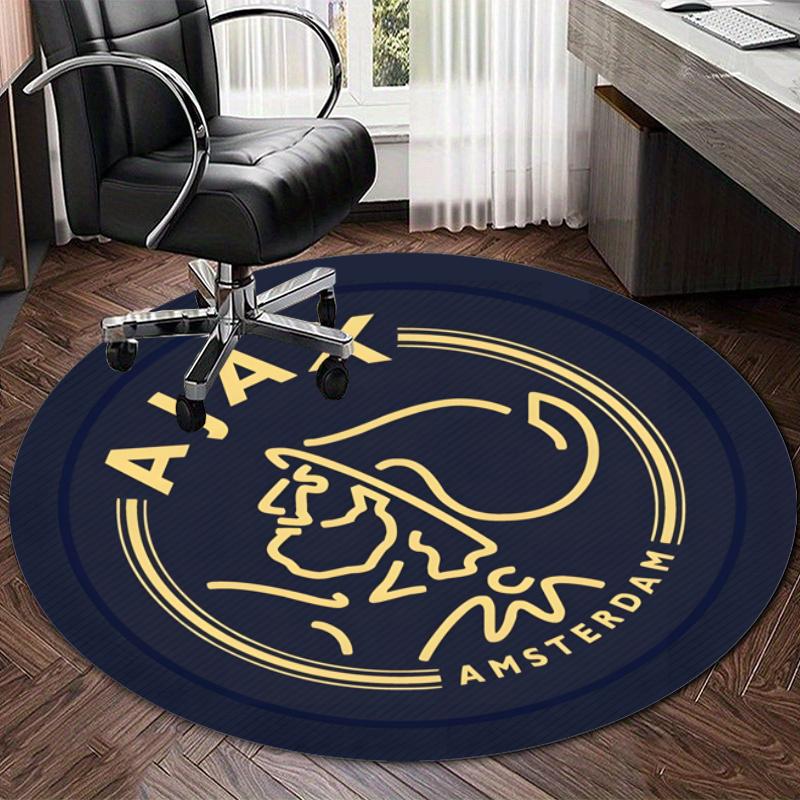 Personalized Ajax FC Round Chair Office Rug - Perfect for Mat, Office Chair & More - Ideal Gift for Birthdays and Holidays