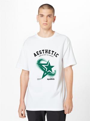 S-5XL Lucky Star Men's Loose Short Sleeves T-Shirt 100% Cotton