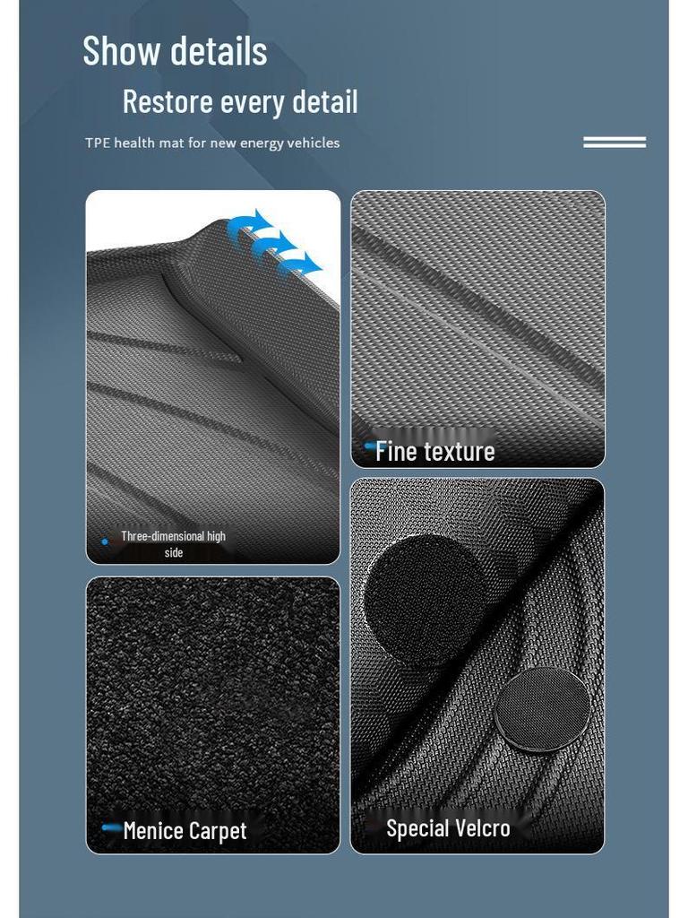 Mercedes-Benz C-Class/C260L Floor and Trunk Mats: Eco-Friendly, Stain-Resistant TPE, 2023 Model Suitable
