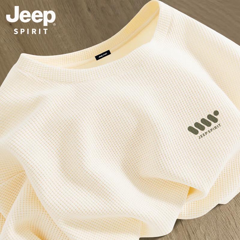 JEEP SPIRIT Men's Waffle Knit Short Sleeve T-Shirt
