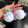 Plush Cartoon Monster Keychain: Cute Soot Ball & Rex Rabbit Fur Bag Charm