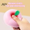 Peach Stress Reliever Juicy Relief Toy Simulation Pink Yellow Squeeze Decompression Fruit Shape Sensory Fidget Ball