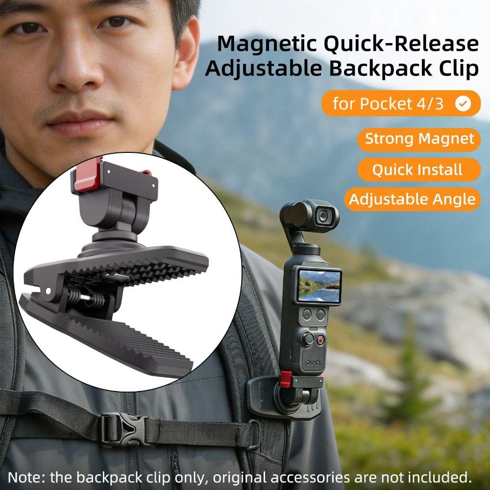 Quick Release Camera Backpack Mount for DJI Omso Pocket 4/3 Gimbal Camera Accessories