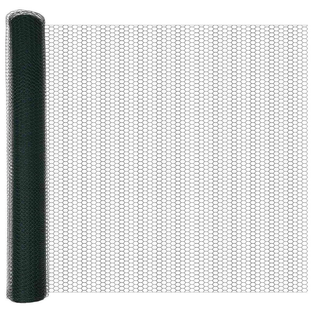 Hexagonal Fence Green 1 X 10 M PVC