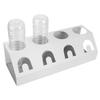 4 Holes Soda Bottle Drain Drying Rack Dish Drainer Holder with Pad for
