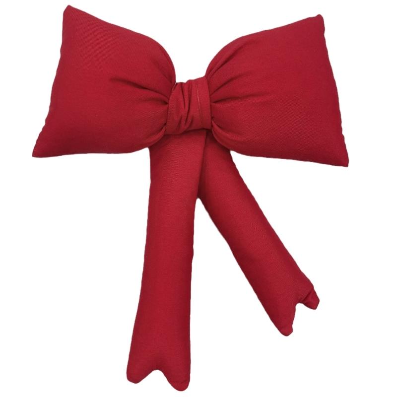 

Fabric Bowknot Pendant Butterfly Bow Charm Elegant Cloth Attachment for Bag and Wallets Handmade Bow Tie Attachment красный