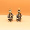 Antique Brass Snake Statue Miniature Figurines Zodiac Animal Desk Decoration Ornaments Brass Crafts Pendant