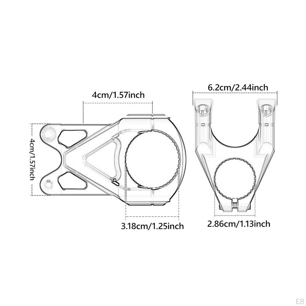 31,8mm představec řídítek pro horské kolo, krátký náhradní pevný převod