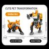 Dog Transformation Robot Toy Model Toys Deformation Action Figure Deformation Robot Dog  Kids Toy