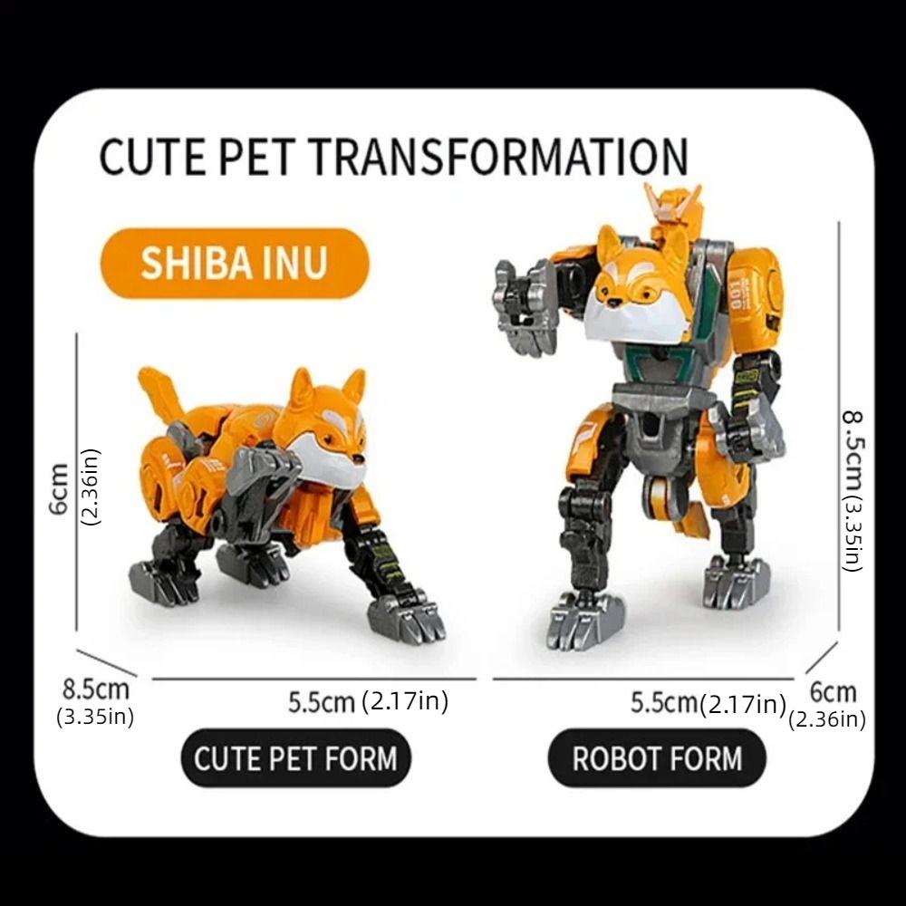 Dog Transformation Robot Toy Model Toys Deformation Action Figure Deformation Robot Dog  Kids Toy