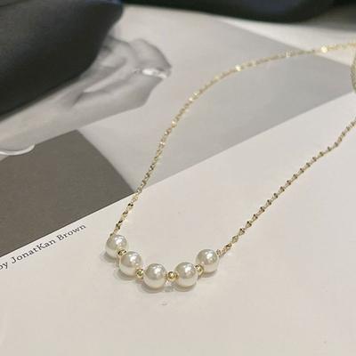 Small Pearl Necklace for Women's Summer New High-end Necklace Niche Collarbone Chain
