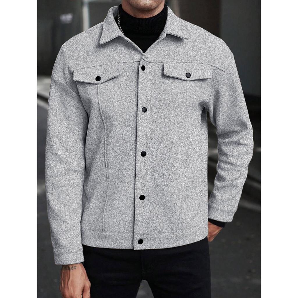 Autumn and Winter, Collar, Woolen Jacket, New Style, Men's Jacket, Casual, Sports, Business Jacket, Men's