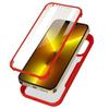 Coque de protection - PROSHOP - pour iPhone 13 Pro - Rouge - Semi-rigide - 360 degrés