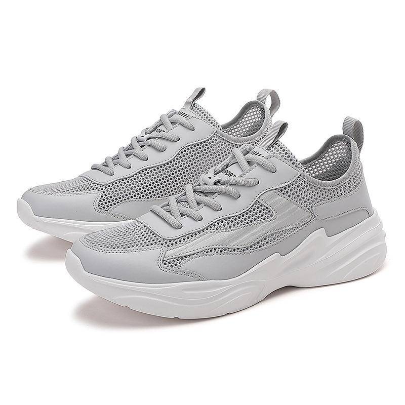 Men's shoes fly-woven mesh breathable lightweight simple sports men's shoes summer large size men's shoes