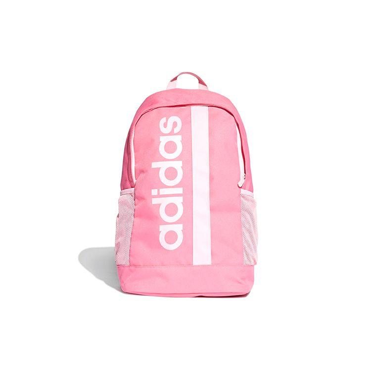 Adidas Linear Org Letter Logo Polyester Backpack Unisex Backpacks Pink DT8619 Pink