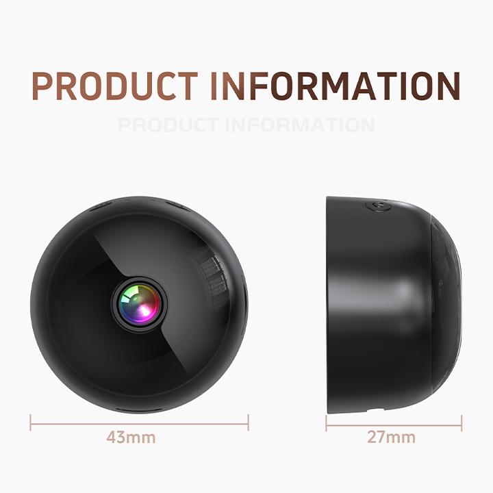 Mini Cameră WiFi HD 1080P Wifi Monitor Inteligent Camere de Supraveghere Monitorizare la Distanță Camere Video Rotativă la 360° Camere de Supraveghere Video pentru Securitate