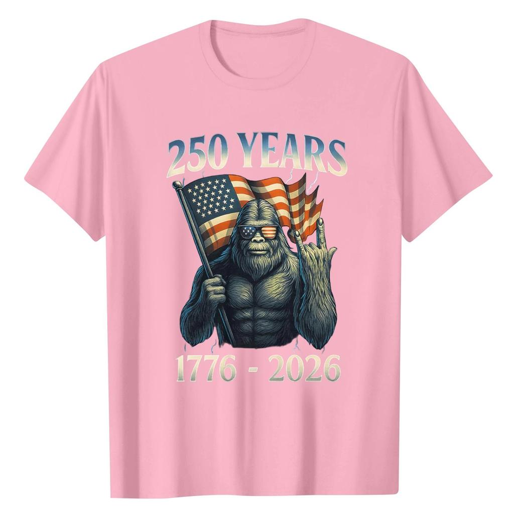 Unisex Round Neck Casual Digital Printed Short Sleeved T-shirt Top