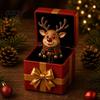 Creative Gift for Friends Christmas Magic Pop-Up Box, Cute Reindeer Santa Claus Gingerbread Prank Unique Holiday Surprise Reusable Spring-Loaded