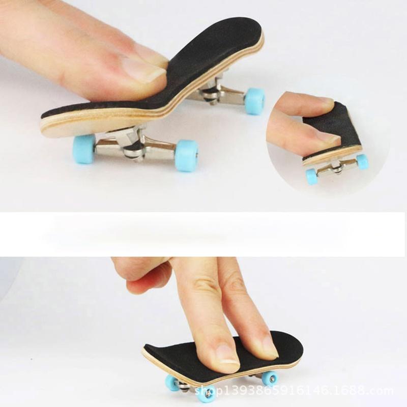 Premium Complete Wooden Fingerboard Finger Skate Board With Grit Box And Foam Tape