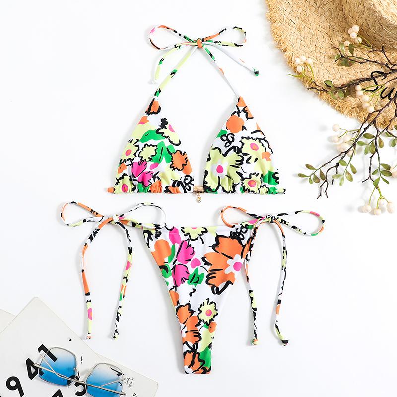 New Sexy Tiger Stripes String Micro Bikini Swimsuit Women Swimwear Female Beach Swim Wear Bathing Suit Bikini Set