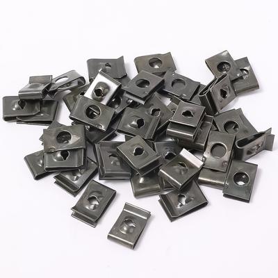 Car Metal Screw Clips Mixed Set U-Type Fastener Clip with Screw Anti-rust Fender Bumper Protection Buckle Iron Sheet Screw