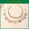 Alloy Fashion Women Foot Chain Accessories Set With Colorful Floral Elements
