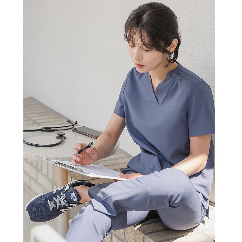 Duozhi Arzt- & Krankenpfleger-OP-Kittel - Damen Zweiteiler