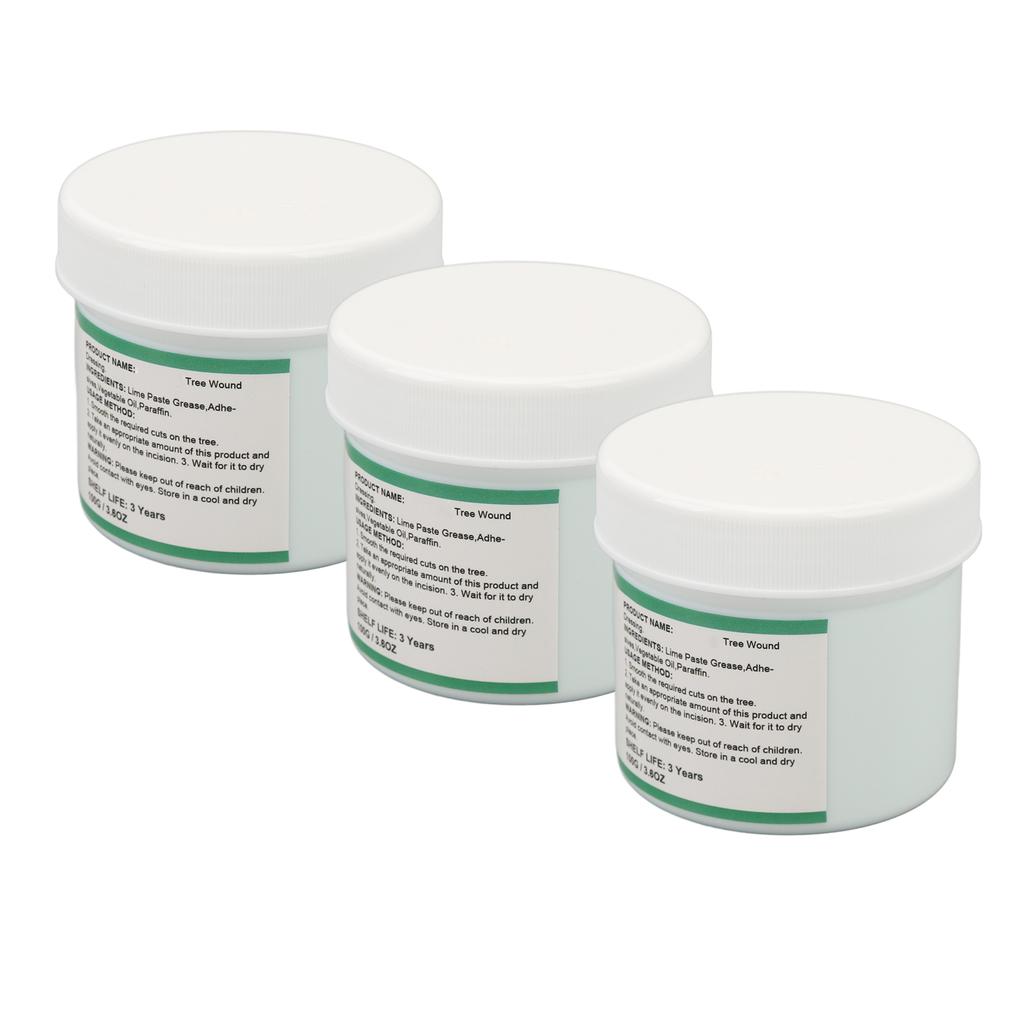 3 Pcs 100g Tree Wound Dressing Recover Lushness Tree Shrub Pruning Grafting Sealer Healing Paste wit