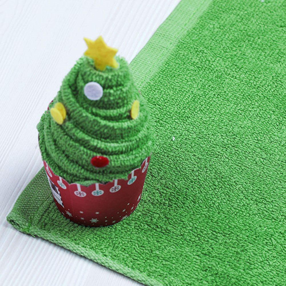 Activity Gift Christmas Decorations Christmas Towel Merry Christmas Gift Cupcake Cotton Towel