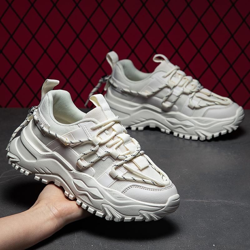 2025 new fashion couple dad shoes, Korean version of young student sports shoes men's trendy ins casual shoes