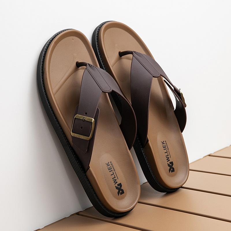 Flip-flops Outdoor Board Shoes for Home Use Thick-soled Outdoor Beach Shoes