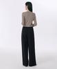 MUSINSA STANDARD WOMAN Women'S Heavyweight Fleece-Lined Two-Pleat Wide Elastic Slacks [Black]