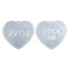 Kiss Me Heart Keychain Silicone Mold with Hole Keyring Pendant Handmade Mold Valentine's Day Birthday Gift Jewelry