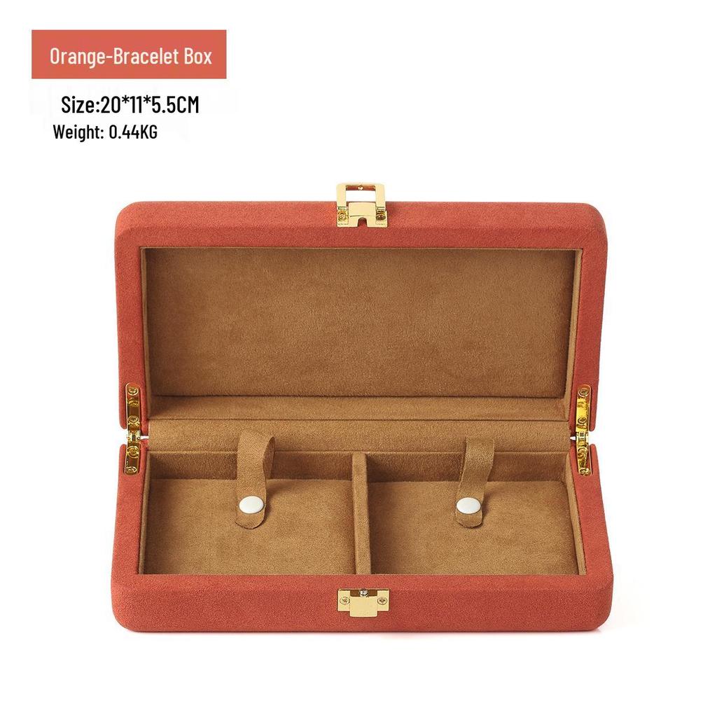 Elegant Jewelry Storage Box with Microfiber Lining for Rings, Bracelets, and Necklaces