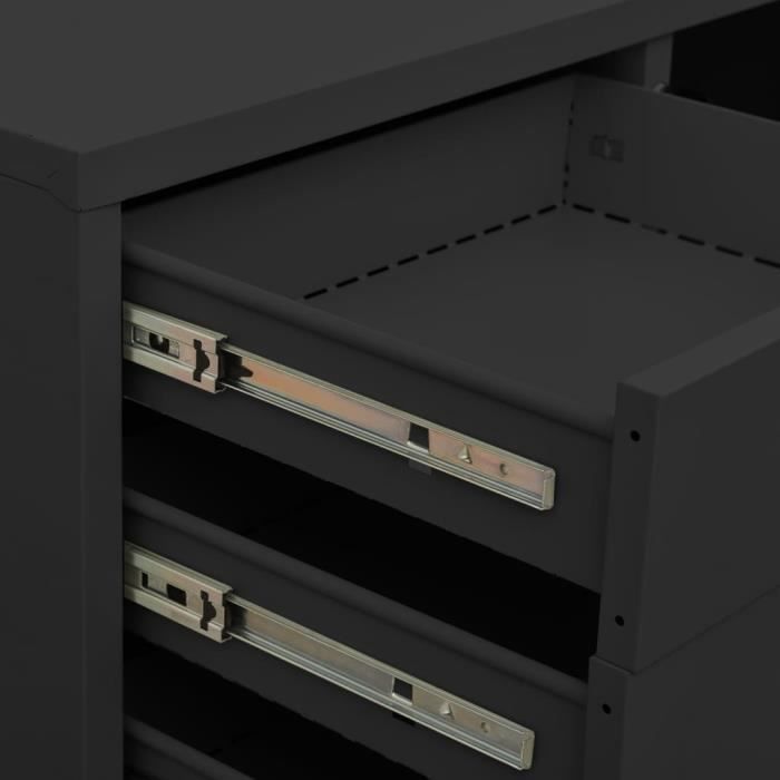 VidaXL Office Cabinet, Anthracite 90x40x102 Cm Steel