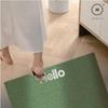 Homlly Hello Washable Non-Slip Coil Soft Entrance Door Mat (X2PCS)