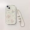 For IPhone 17 Promax Pearl Bracelet for Apple 15 Love Full Pack Anti Drop Phone Case 14 Cream Wind 13