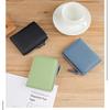 Japanese Style Fashion Ultra Thin Short Purse Large Capacity Women RFID Real Leather Wallet Zipper Coin Card Purse