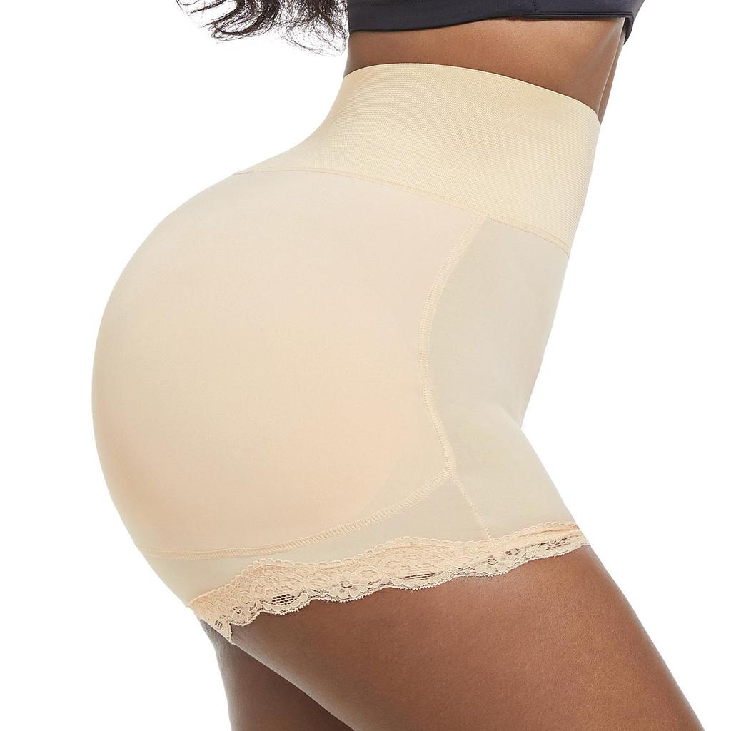 Zvednutí zadku Shapewear Spodní prádlo Falešný zadek Polstrovaný Booty Lifter Šortky Vysoký pas Trenažér Body Shaper Hip Enhancer Kalhotky na kontrolu bříška