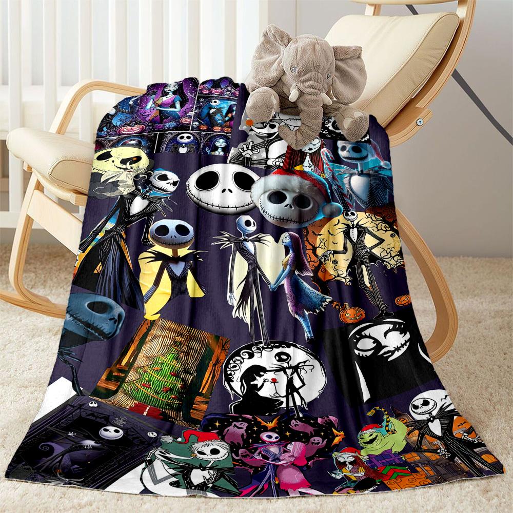 Christmas Nightmare Blanket Soft & Cozy Great for Picnics Bedding Bed All-Season Use Modern Style Unique Gift for Family and Friends Camping